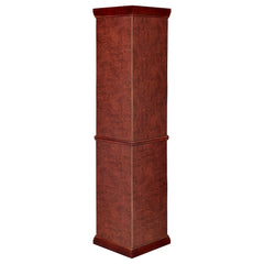 Appledale 6-shelf Corner Curio Display Cabinet Medium Brown