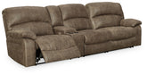 Best Furniture Outlet - Ashley Furniture - Segburg Sectional - 2-Piece Power Reclining Sectional Sofa / Driftwood - 34303S1