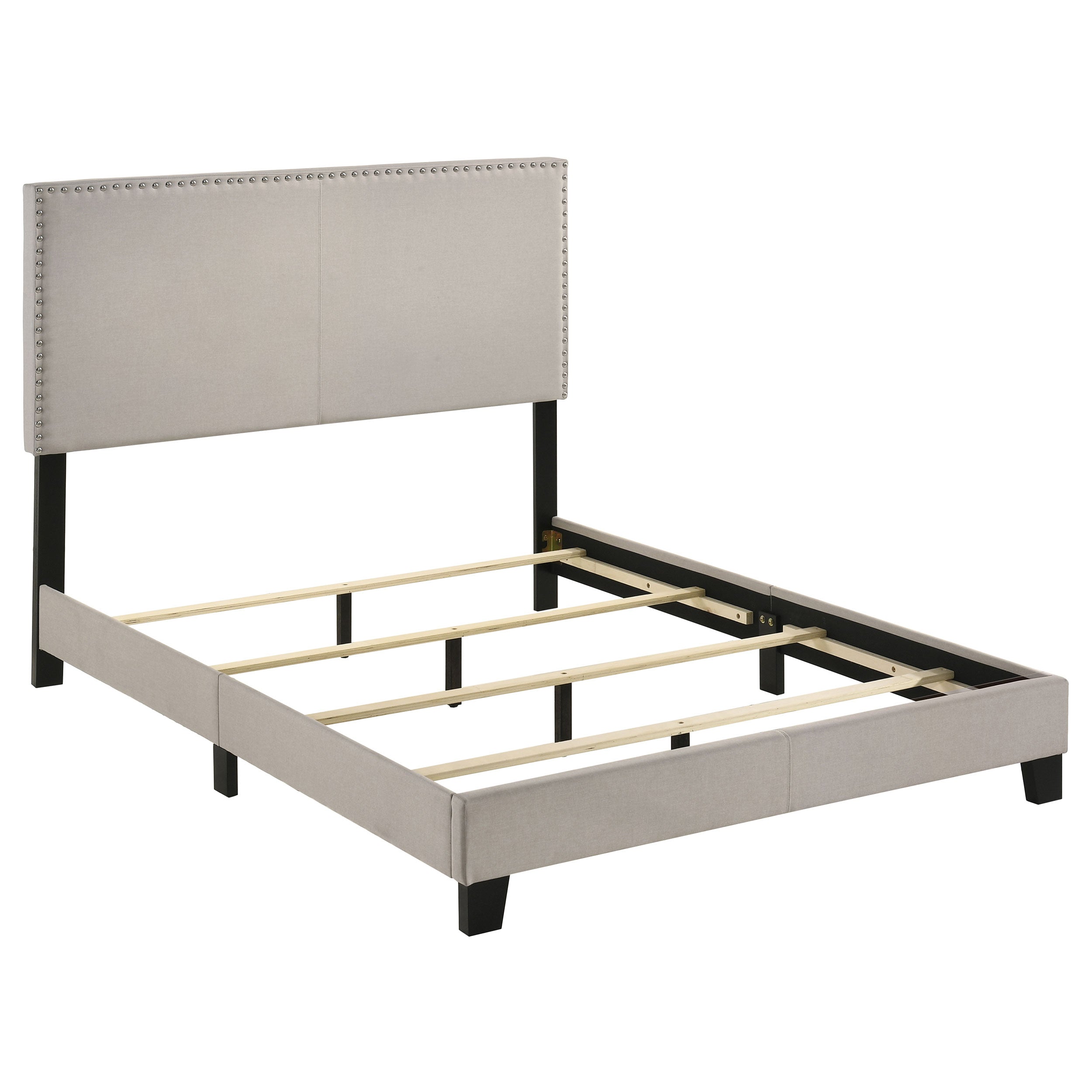Best Furniture Outlet - Coaster - Boyd Upholstered Full Panel Bed Ivory - 350051F