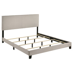 Best Furniture Outlet - Coaster - Boyd Upholstered California King Panel Bed Ivory - 350051KW