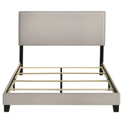 Boyd Upholstered Queen Panel Bed Ivory