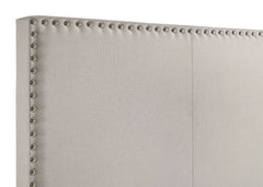 Boyd Upholstered Queen Panel Bed Ivory