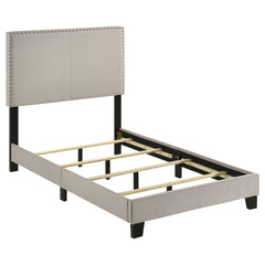 Best Furniture Outlet - Coaster - Boyd Upholstered Twin Panel Bed Ivory - 350051T