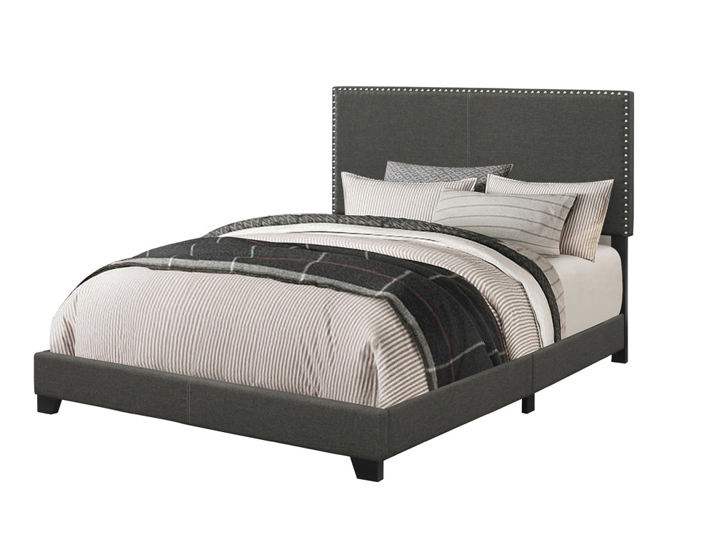 Best Furniture Outlet - Coaster - Boyd Upholstered Full Panel Bed Charcoal - 350061F