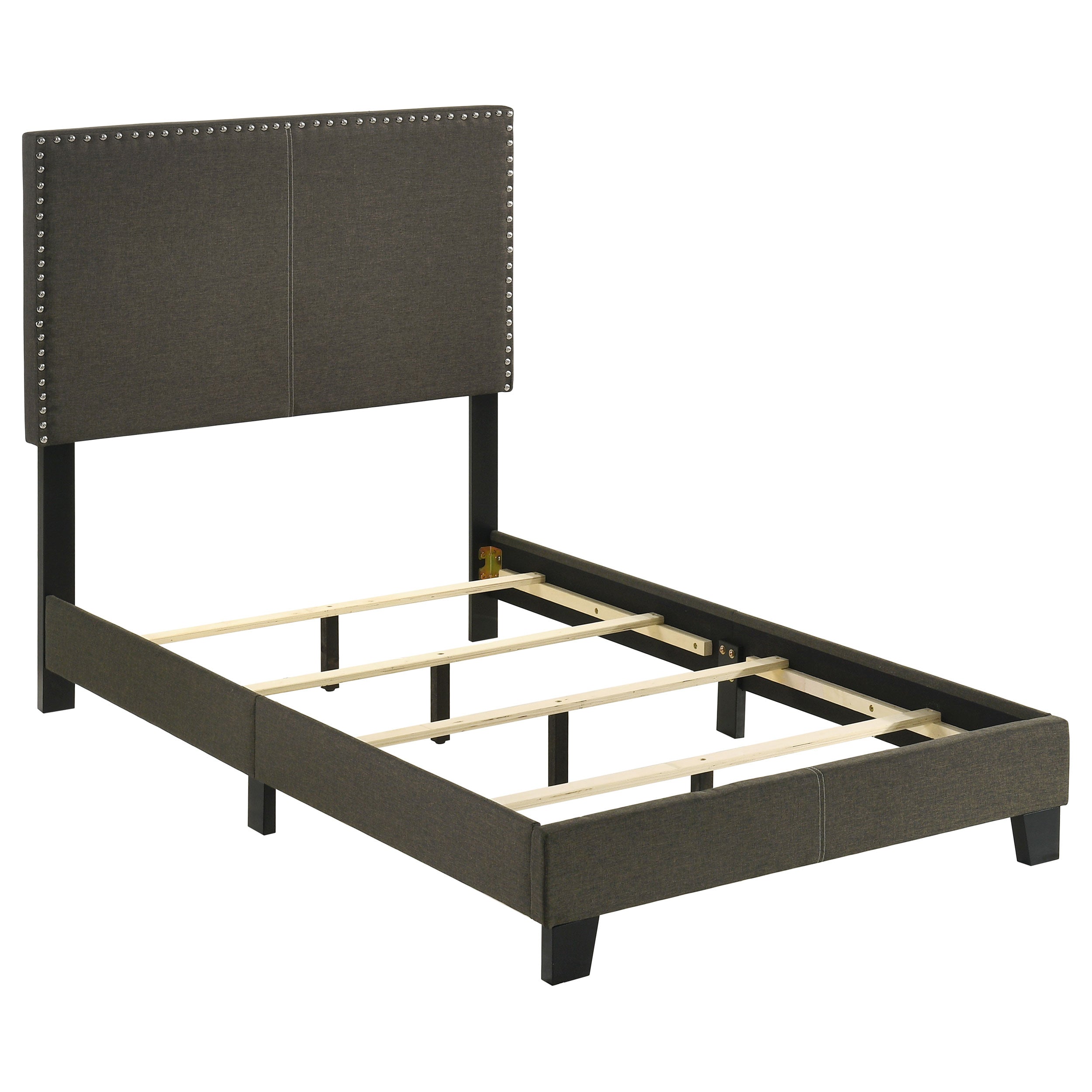 Best Furniture Outlet - Coaster - Boyd Upholstered Twin Panel Bed Charcoal - 350061T