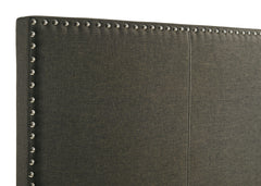 Boyd Upholstered Twin Panel Bed Charcoal