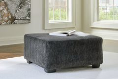 Best Furniture Outlet - Ashley Furniture - Biddeford Living Room - Oversized Accent Ottoman / Shadow - 3550408