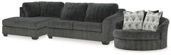 Best Furniture Outlet - Ashley Furniture - Biddeford 2-Piece Sectional and Oversized Swivel Accent Chair - 2-Piece Sectional and Oversized Swivel Accent Chair - 35504U2
