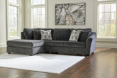 Best Furniture Outlet - Ashley Furniture - Biddeford Sectional - RAF 2-Piece Sectional with Chaise / Shadow - 35504S1