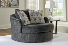 Biddeford 2-Piece Sectional and Oversized Swivel Accent Chair