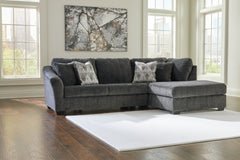 Best Furniture Outlet - Ashley Furniture - Biddeford Sectional - LAF 2-Piece Sectional with Chaise / Shadow - 35504S2