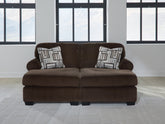 Best Furniture Outlet - Ashley Furniture - Kimlee Sectional - LAF 3-Piece Sectional with Chaise / Chocolate - PC35603S2