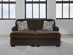 Best Furniture Outlet - Ashley Furniture - Kimlee Sectional - LAF 3-Piece Sectional with Chaise / Chocolate - PC35603S2