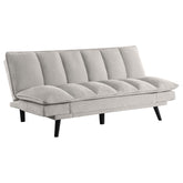 Best Furniture Outlet - Coaster - Laredo Upholstered Tufted Convertible Sofa Bed Light Grey - 360017