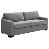 Best Furniture Outlet - Coaster - Simpson Upholstered Sofa Sleeper with Queen Mattress Grey - 360050