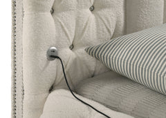 Sonya 4-piece Upholstered Queen Bedroom Set Ivory
