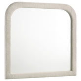 Best Furniture Outlet - Coaster - Sonya Upholstered Bedroom Dresser Mirror Ivory - 360114