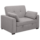 Best Furniture Outlet - Coaster - Edith Upholstered Convertible Sleeper Sofa Bed Grey - 360147