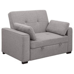 Best Furniture Outlet - Coaster - Edith Upholstered Convertible Sleeper Sofa Bed Grey - 360147