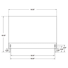 Zyla Woven Rattan Queen Panel Headboard Kubu Grey