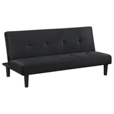 Best Furniture Outlet - Coaster - Stanford Upholstered Tufted Convertible Sofa Bed Black - 360238