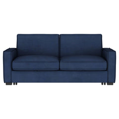 Gretchen Upholstered Convertible Sleeper Sofa Bed Navy Blue