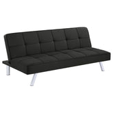 Best Furniture Outlet - Coaster - Joel Upholstered Tufted Convertible Sofa Bed Black - 360281