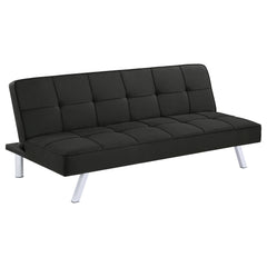 Best Furniture Outlet - Coaster - Joel Upholstered Tufted Convertible Sofa Bed Black - 360281