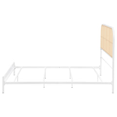 Amherst Radio Weave Rattan Metal Full Bed White
