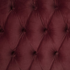 Devon 57-inch Upholstered Eastern King Panel Bed Wine Red