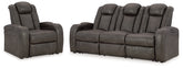 Best Furniture Outlet - Ashley Furniture - Fyne-Dyme Power Reclining Sofa and Power Recliner - Power Reclining Sofa and Power Recliner - 36602U3