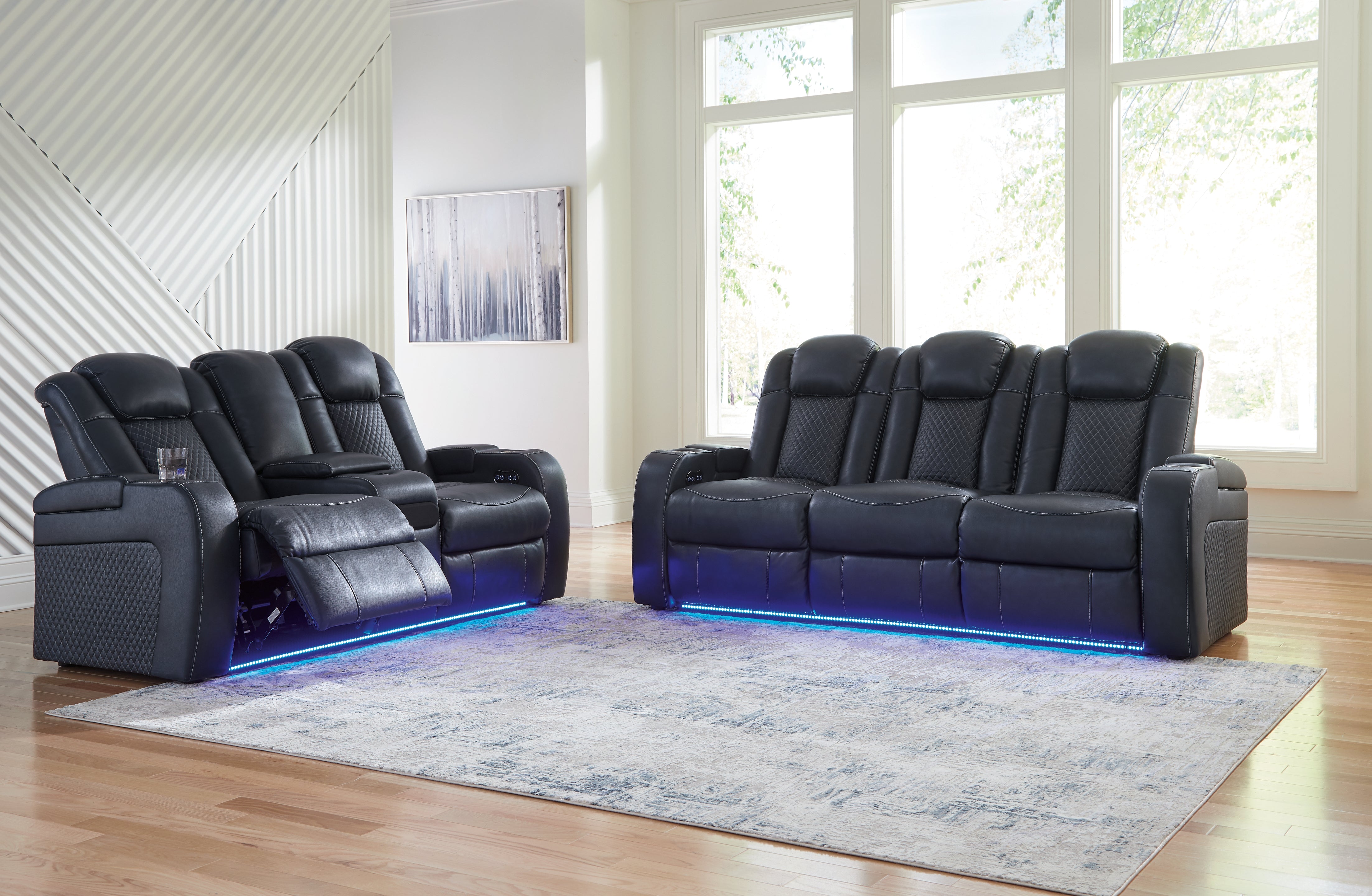 Best Furniture Outlet - Ashley Furniture - Fyne-Dyme Power Reclining Sofa and Loveseat - Power Reclining Sofa and Loveseat - 36603U1