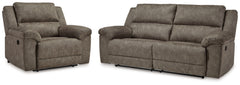 Best Furniture Outlet - Ashley Furniture - Laresview Reclining Sofa and Oversized Recliner - Reclining Sofa and Oversized Recliner - 37203U3