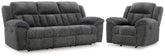 Best Furniture Outlet - Ashley Furniture - Frohn Reclining Sofa and Recliner - Reclining Sofa and Recliner - 37406U2