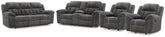 Best Furniture Outlet - Ashley Furniture - Frohn Reclining Sofa and Loveseat and 2 Recliners - Reclining Sofa and Loveseat and 2 Recliners - 37406U6