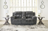 Best Furniture Outlet - Ashley Furniture - Frohn Living Room - Reclining Sofa / Graphite - 3740688