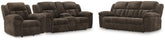 Best Furniture Outlet - Ashley Furniture - Frohn Reclining Sofa, Loveseat and Recliner - Reclining Sofa, Loveseat and Recliner - 37407U4