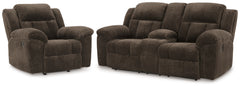 Best Furniture Outlet - Ashley Furniture - Frohn Reclining Loveseat and Recliner - Reclining Loveseat and Recliner / Chocolate - 37407U3
