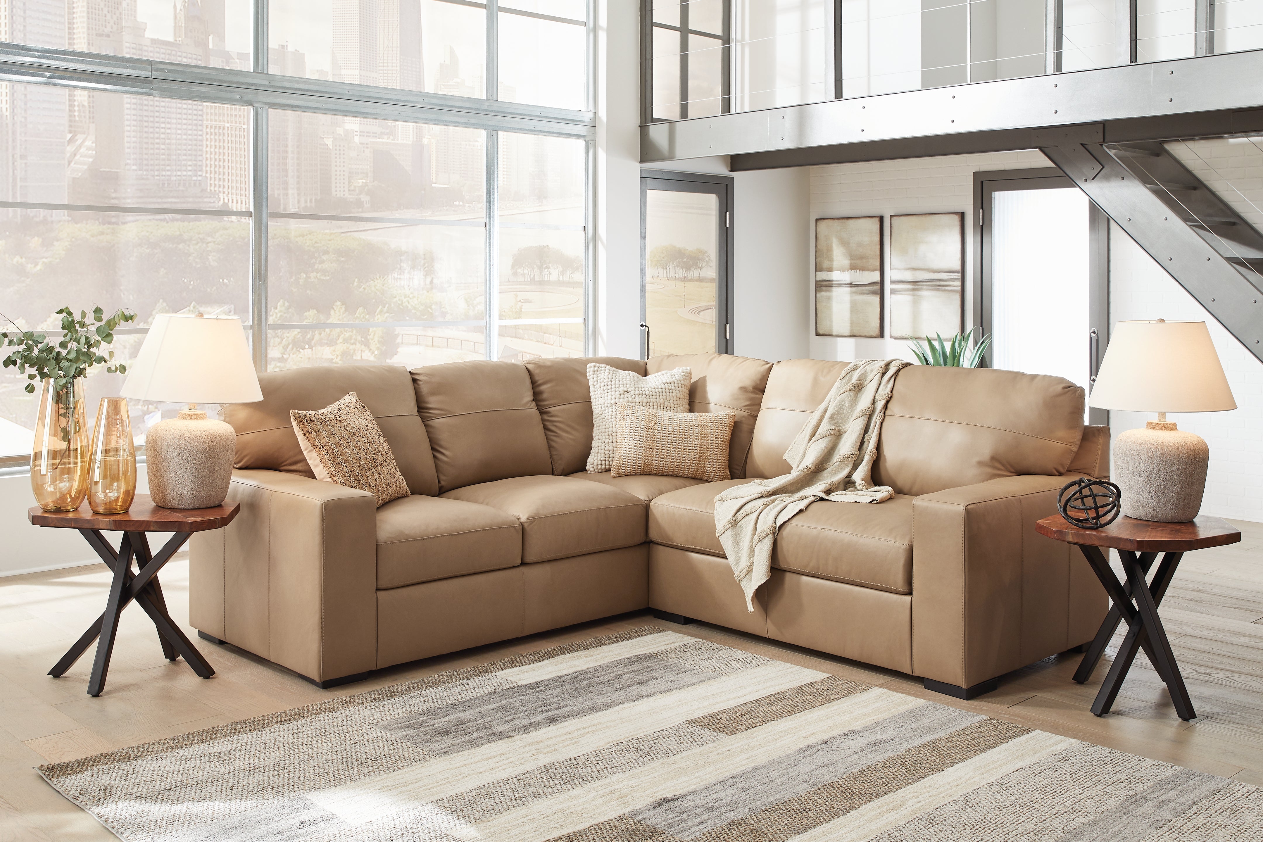 Best Furniture Outlet - Ashley Furniture - Bandon Sectional - LAF 2-Piece Sectional / Toffee - 38006S1