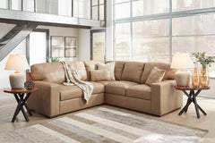 Best Furniture Outlet - Ashley Furniture - Bandon Sectional - RAF 3-Piece Sectional / Toffee - 38006S4
