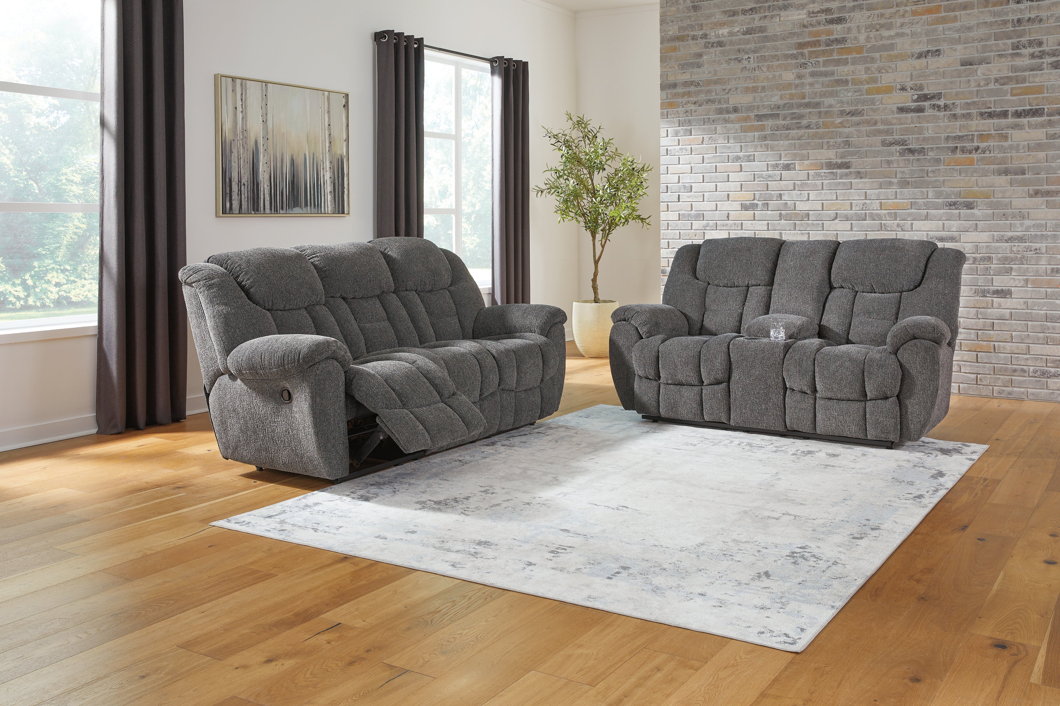 Best Furniture Outlet - Ashley Furniture - Foreside Reclining Sofa and Loveseat - Reclining Sofa and Loveseat - 38104U1