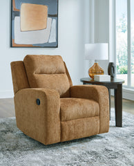 Best Furniture Outlet - Ashley Furniture - Kanlow Living Room - Rocker Recliner / Honey - 3860525
