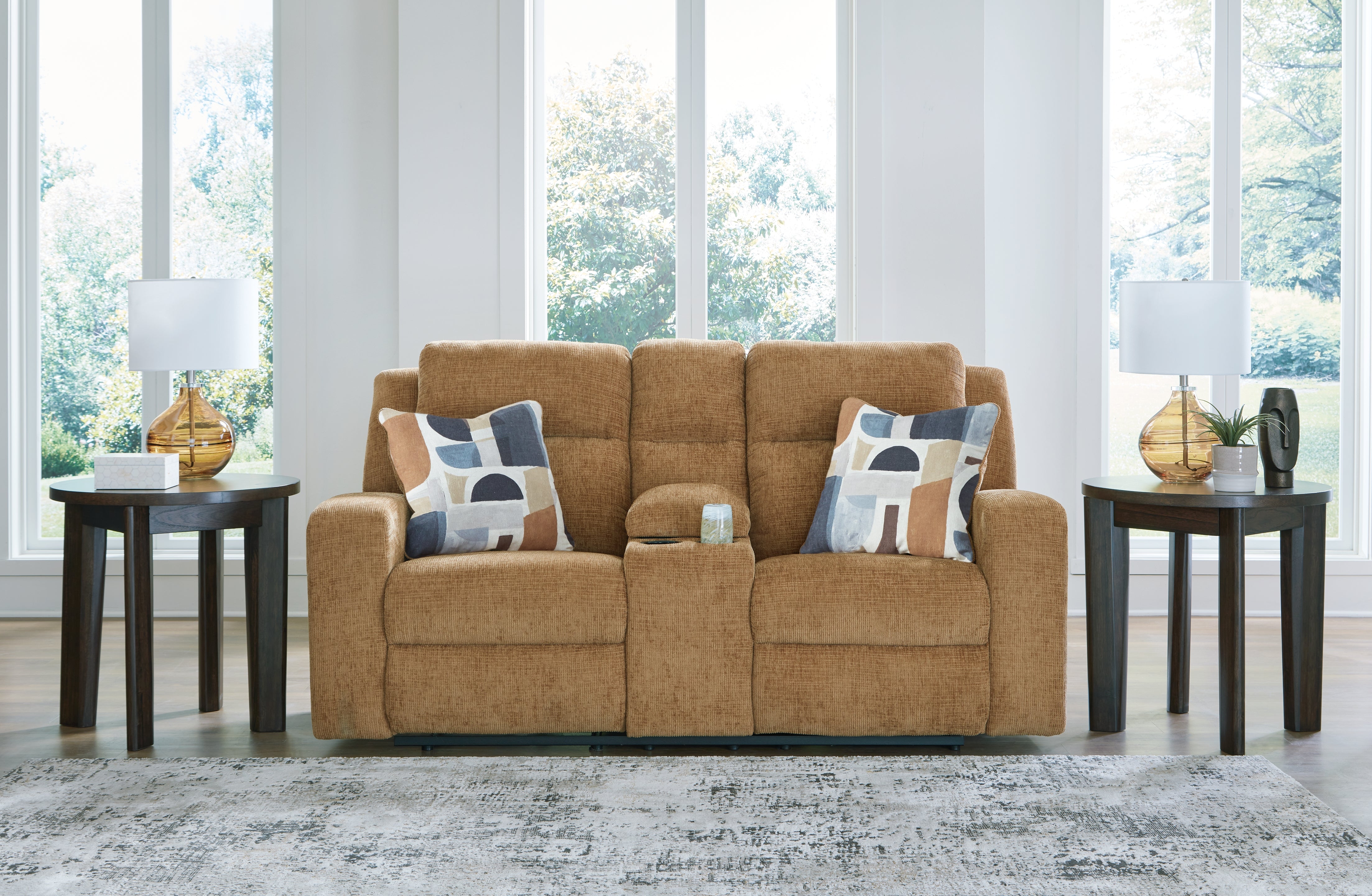 Best Furniture Outlet - Ashley Furniture - Kanlow Living Room - Rocker Recliner / Honey - 3860525