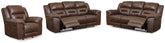 Best Furniture Outlet - Ashley Furniture - Stoneland 2 Reclining Sofas and Recliner - 2 Reclining Sofas and Recliner - 39904U8