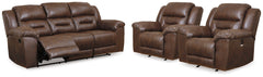 Best Furniture Outlet - Ashley Furniture - Stoneland Reclining Sofa and 2 Power Recliners - Reclining Sofa and 2 Power Recliners - 39904U6