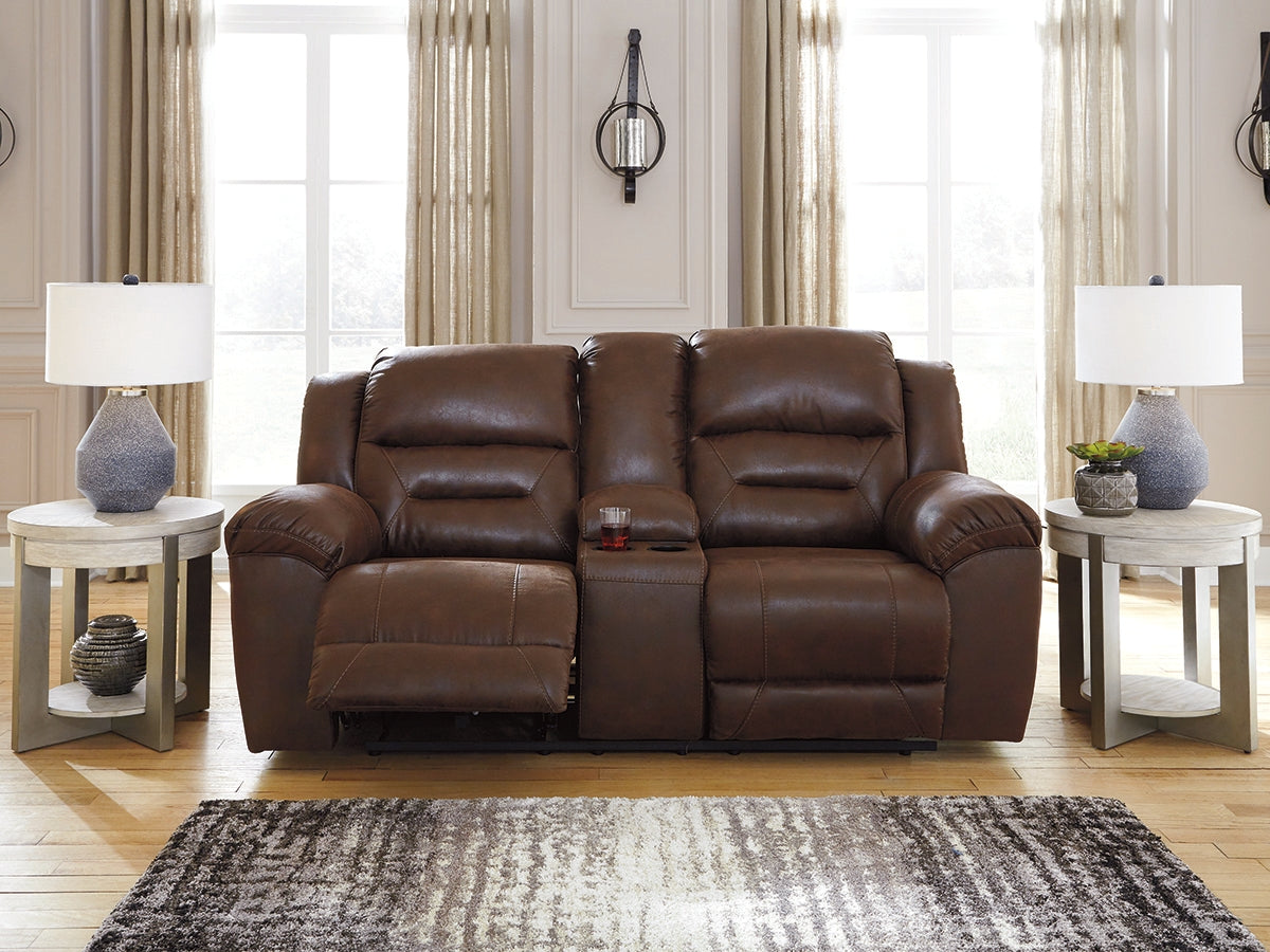 Best Furniture Outlet - Ashley Furniture - Stoneland Living Room - Power Rocker Recliner / Fossil - 3990598
