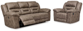 Best Furniture Outlet - Ashley Furniture - Stoneland Power Reclining Sofa and Manual Recliner - Power Reclining Sofa and Manual Recliner - 39905U12