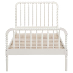 Jones Wood Twin Open Frame Bed White