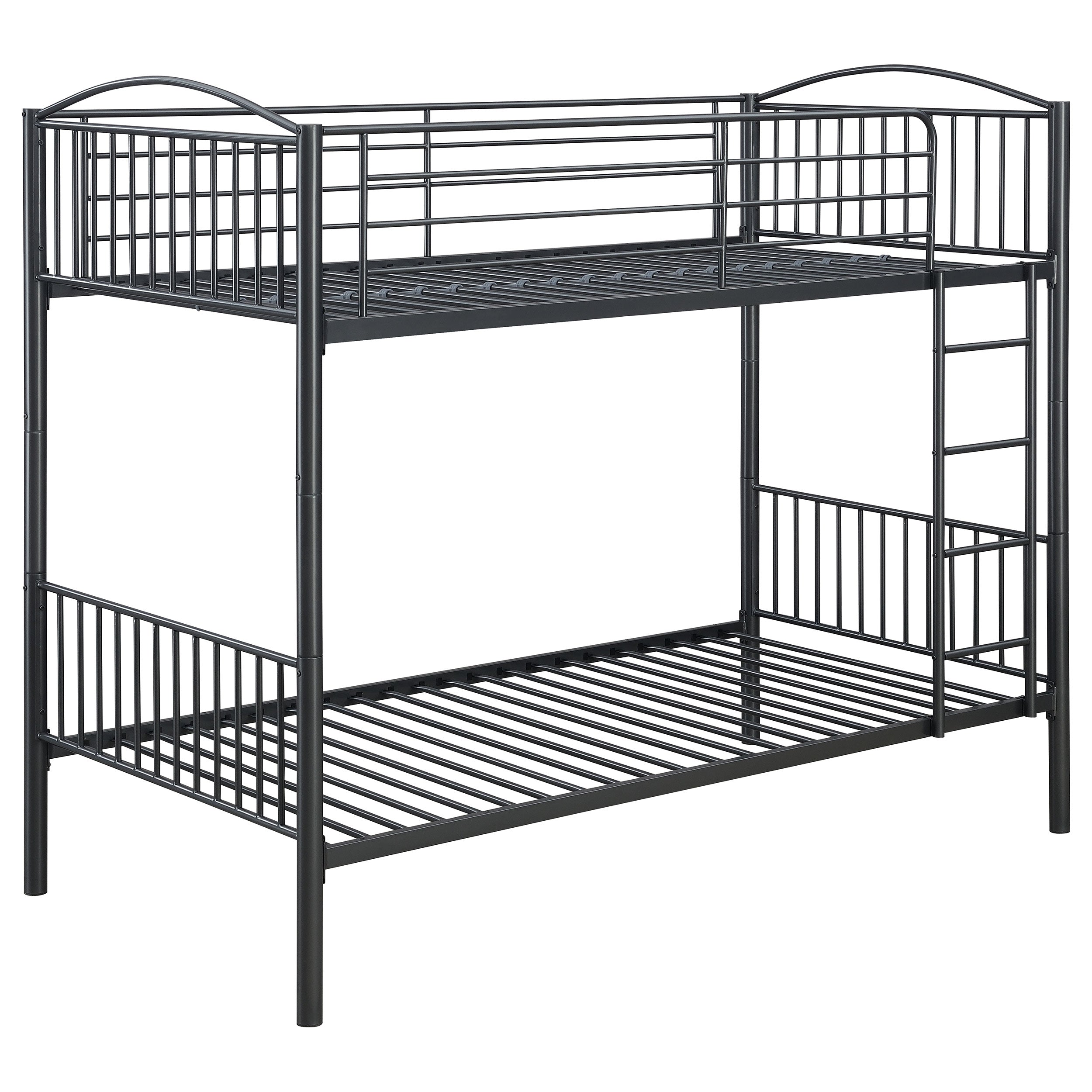 Best Furniture Outlet - Coaster - Anson Twin Over Twin Bunk Bed Gunmetal - 400739T