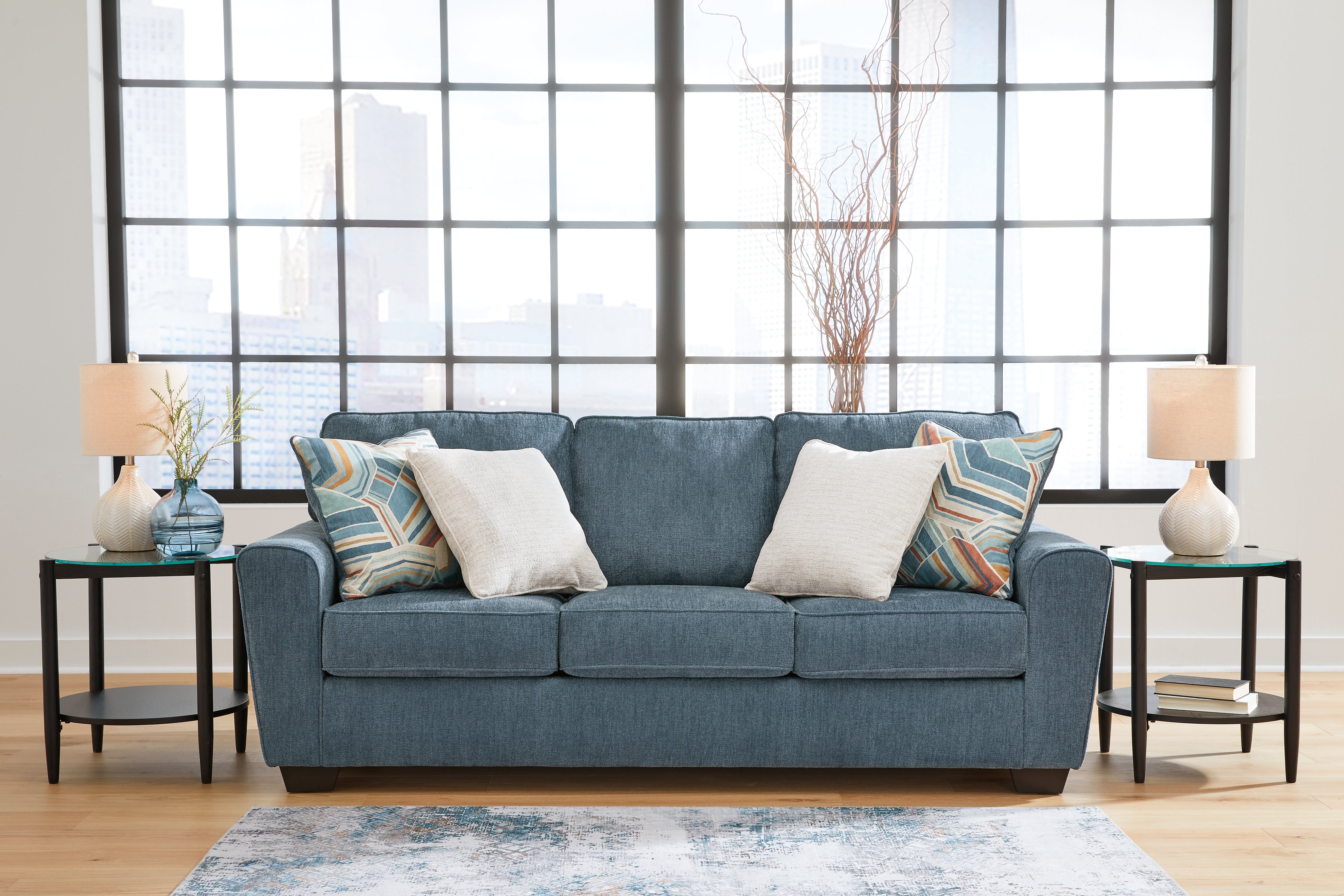 Best Furniture Outlet - Ashley Furniture - Cashton Living Room - Sofa / Blue - 4060538